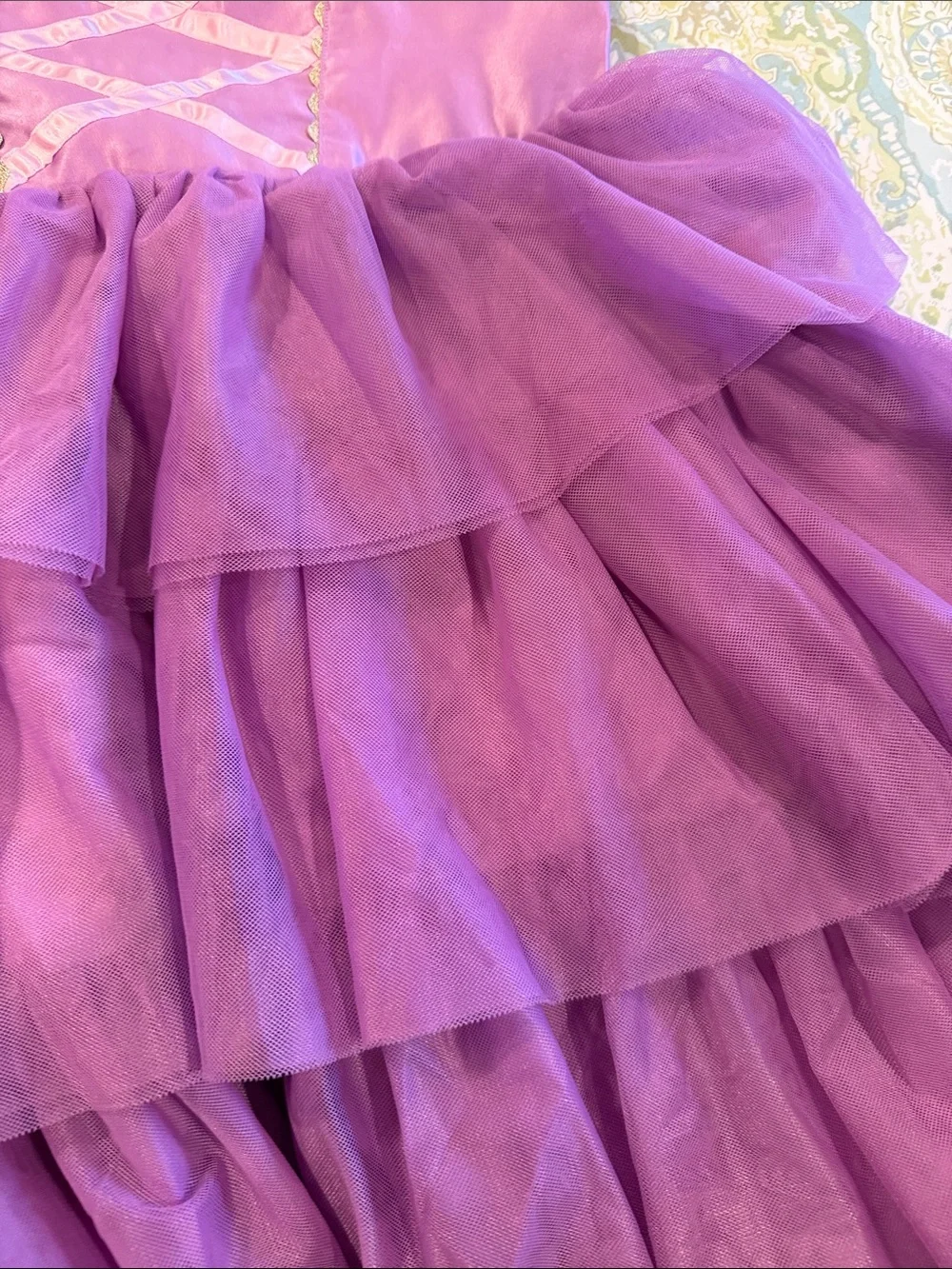 Janie and Jack Disney Lavender Ruffled Tulle Costume Dress